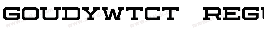 goudywtct  regular字体转换